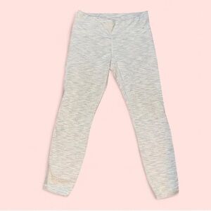 Gray/White Lululemon leggings "Train Time" size 12 - great condition